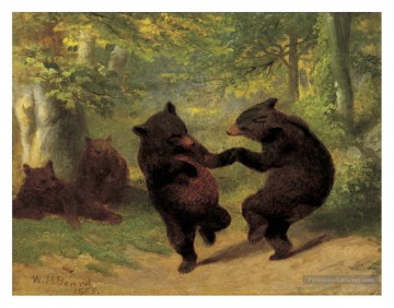 Danse des ours William Holbrook Beard Peinture décoratif